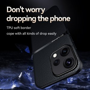 <span class=keywords><strong>Funda</strong></span> de Teléfono de Cuero PU Electrochapada de Lujo con Soporte Magnético para Coche, <span class=keywords><strong>Funda</strong></span> Protectora a Prueba de Golpes para <span class=keywords><strong>OPPO</strong></span> <span class=keywords><strong>Reno</strong></span> 15F, Fundas Reno15 5G - Product Image 3