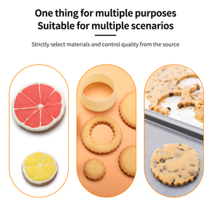 Chất lượng cao hình tròn công cụ nướng thực phẩm cấp mini Biscuit khuôn nhựa <span class=keywords><strong>Cookie</strong></span> <span class=keywords><strong>cutter</strong></span> Set - Product Image 3