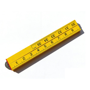 Règle pliable en plastique de 1 mètre, outil de mesure à 4 plis avec échelle transparente pour le bricolage et l'artisanat - Product Image 3