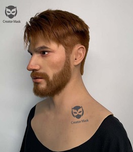 Maschera per Capelli in Silicone Realistica ad Alta Simulazione, Riutilizzabile, Traspirante, Ecologica, per Feste, <span class=keywords><strong>Halloween</strong></span>, Pasqua, Film - Product Image 4