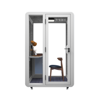 Performances acoustiques inégalées, pods insonorisés modulaires modernes pour studio d'enregistrement à domicile et immeuble de bureaux avec couverture amovible