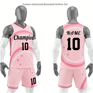 Uniforme de Baloncesto Sublimado Personalizado, Uniforme Infantil Transpirable de Malla de Secado Rápido, Conjunto de Baloncesto para Jóvenes y Hombres de Talla Grande - Product Image 5
