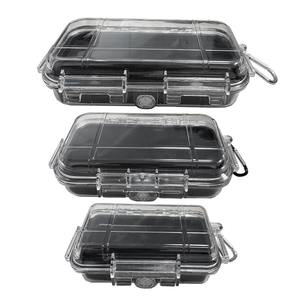 Caja de almacenamiento transparente a prueba de agua con espuma amortiguadora, estuche de viaje a prueba de golpes y humedad para uso en exteriores - Product Image 4