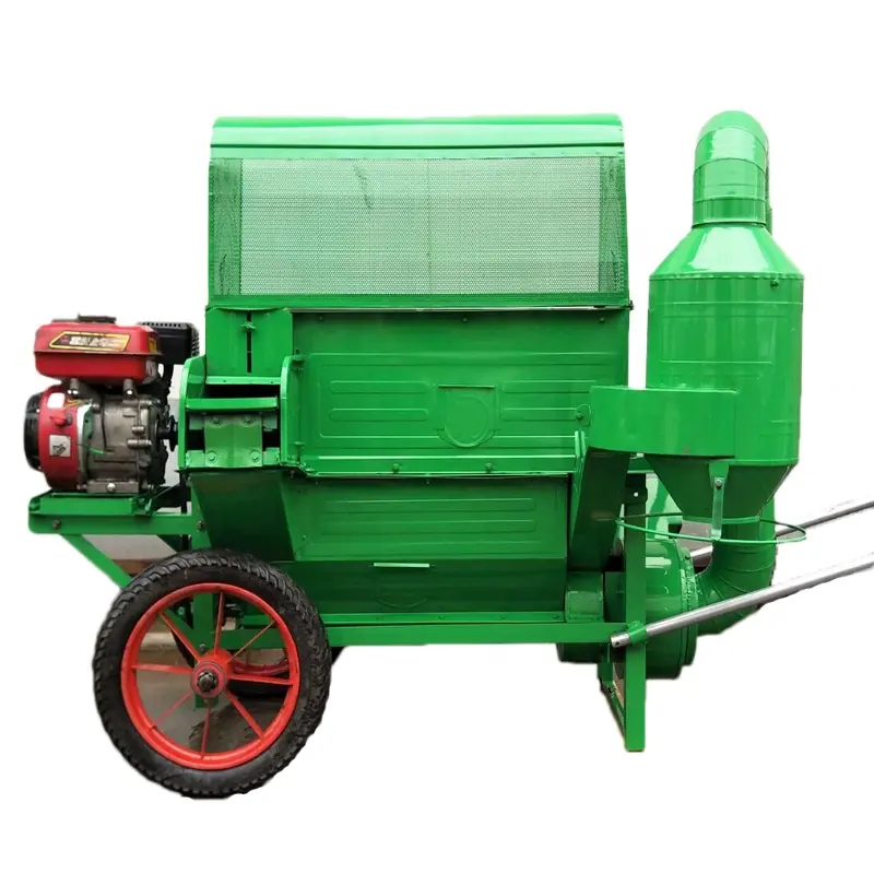 O Uso da fazenda Móvel com Motor Diesel de Arroz Paddy Thresher/Debulhador de Trigo