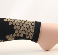 Chaussettes de sport montantes à rayures chevron personnalisées OEM, soutien de compression du mollet, pour football et athlétisme, vente en gros