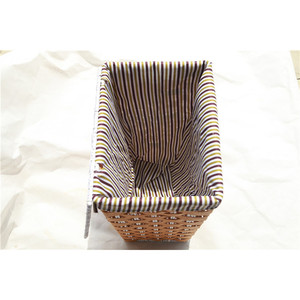 <b>Square</b> Hand Woven Laundry <b>Basket</b> With Lid Dustproof Storage Organizer For Clothes Rustic Style - Product Image 4