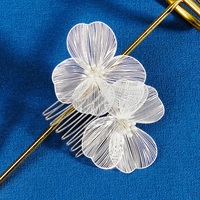 Miallo Legierung Blume Haarkamm Hochzeit Braut haar Zubehör handgemachte Seite Haar kämme Perlen Kopf bedeckungen Schmuck