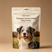 Emballage écologique et recyclable pour compléments alimentaires pour animaux de compagnie, sac à fermeture éclair en PE mono pour vitamines, comprimés à mâcher, graines, granulés, nourriture pour oiseaux