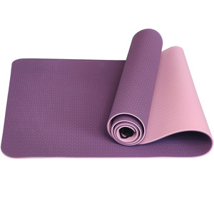 Tapetes de Yoga Antideslizantes de TPE de 8 mm, Personalizables con Logotipo, Gruesos, Amortiguadores de Impactos, para Ejercicio en Casa - Product Image 6