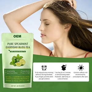 ชาสมุนไพร OEM เพียว สเปียร์มิ้นท์ เอฟเวอร์เดย์ บลิส ผสมผสานเพื่อสุขภาพ 100% จากธรรมชาติ ช่วยผ่อนคลาย บรรจุ 20 ซองชาในกล่อง - Product Image 5