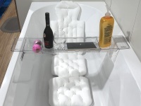 Oreiller de Bain en Maille 3D de Luxe en Gros, Style Moderne, Support Ergonomique pour la Tête et le Cou avec Base Antidérapante, Inspiré par le Spa pour Bébé Durable
