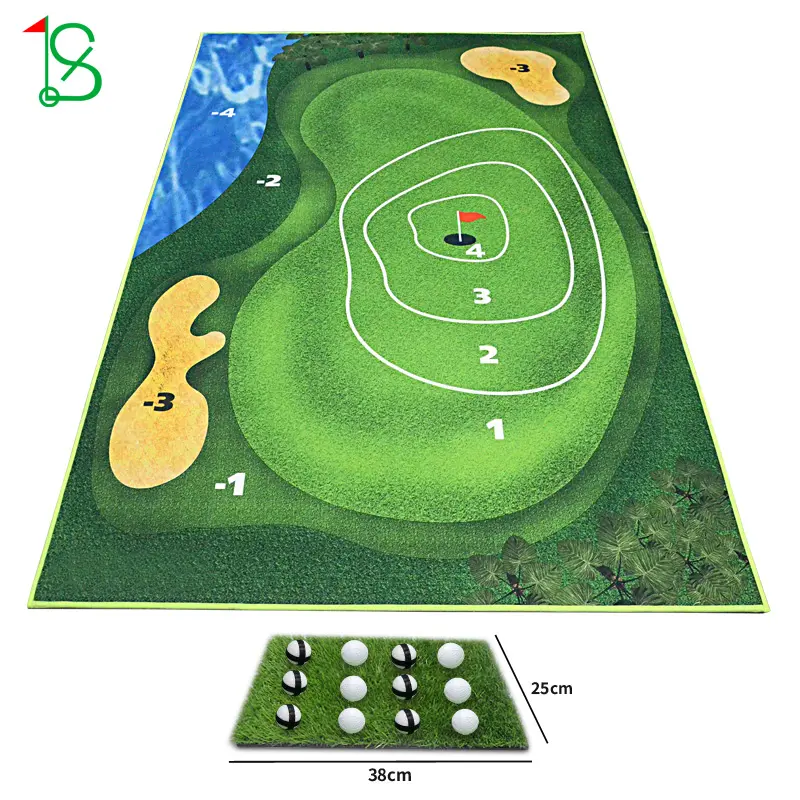 Portable Mini Golf Hitting Mat High Quality Golf Gift Indoor Practice Stick Golf Chipping Mat