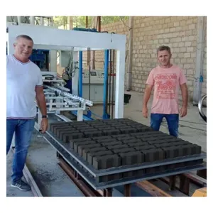 QT12 15 Concrete Block Molds Brick Making Machine Lowest Price Automatic Cement Bricks Production Line Plant - Product Image 3
