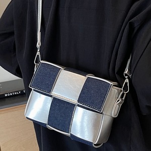 Fashion <b>patchwork</b> women's <b>bag</b>, denim and leather combination style - Product Image 3