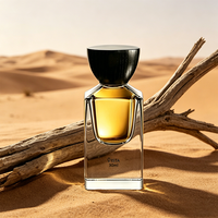 Flacon de parfum en verre transparent de luxe VISTA, forme carrée, pulvérisateur de haute qualité, bouchon à vis, volume de 30 ml, impression sérigraphique, modèle T41