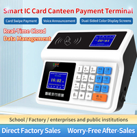Système de point de vente RFID pour cantine, système POS sans frais, système de campus à carte unique pour la cafétéria scolaire, terminal de paiement RFID