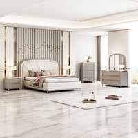Ensemble de meubles de chambre en bois, table à manger, chaise, table basse, meuble TV, ensemble de meubles de luxe pour la maison