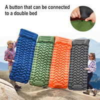 Matelas de Camping Gonflable Autogonflant avec Pompe à Pied, Tapis de Couchage Ultraléger en TPU Pliable pour Randonnée et Activités de Plein Air