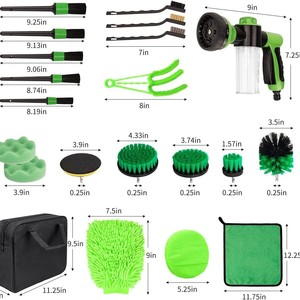 Kit de Cepillos para Lavado de Autos, 32 Piezas, Juego de Cepillos de Limpieza para Taladro con Esponjas de Pulido para Herramientas de Limpieza de Autos - Product Image 2