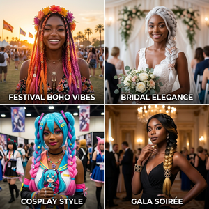 Produttore OEM di trecce per capelli staccabili |   Etichetta Privata Disponibile |   Trecce per capelli rimovibili con clip |   Colori e Lunghezze Personalizzabili - Product Image 2