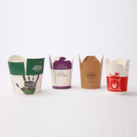 Boîte à pâtes en papier biodégradables 16oz 26oz 32oz, sachets alimentaires jetables, 1000 pièces, européens, à emporter