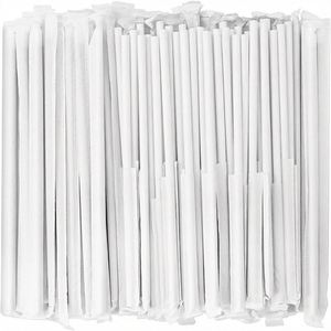 Pailles à boire biodégradables en PLA, longueur 7,48 pouces, diamètre 0,24 pouce, emballées individuellement pour le camping en plein air - Product Image 1