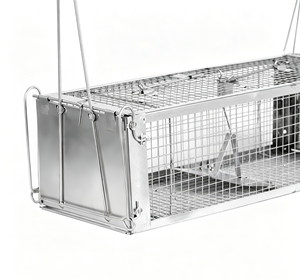 Heavy Duty Double Entry Rat <b>Trap</b> Cage <b>Humane</b> Rodent Catching Cage Reusable <b>Mouse</b> Control Equipment For Home Garden Farm - Product Image 2