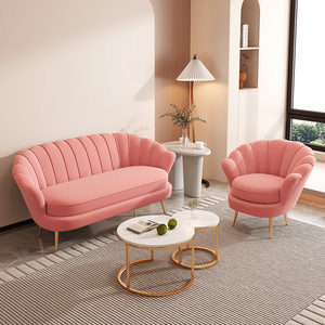 Canapé en velours doré sectionnel <span class=keywords><strong>pas</strong></span> <span class=keywords><strong>cher</strong></span> nordique métal tissu chaise d'hôtel simple luxe moderne maison salon ensemble canapés mobilier de bureau - Product Image 5