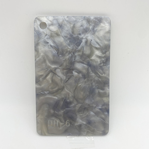 Plaque en acrylique coulé imitation coquillage / Plexiglas <span class=keywords><strong>coloré</strong></span> à grandes fleurs 3MM pour accessoires capillaires / porte-clés / bricolage / décoration - Product Image 6