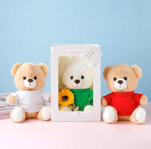 Songshan Toys Hochwertige Werbegeschenke Individuelle Hoodie-Teddybären Plüschtiere mit LOGO-Shirts für Kindergeschenke - Product Image 3