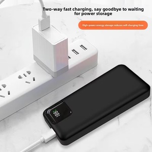 <span class=keywords><strong>Batterie</strong></span> <span class=keywords><strong>externe</strong></span> 20 000 mAh légère et fine avec écran LED, grande capacité, charge rapide 15W, modèle 2 Type-C - Product Image 4