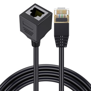 Negro OEM HG8245Q2 Cat 8 Marque 8 Pasat B8 Ángulo recto 90 grados RJ45 Enchufe Cable de conexión de red Ethernet para cables de audio y video - Product Image 4