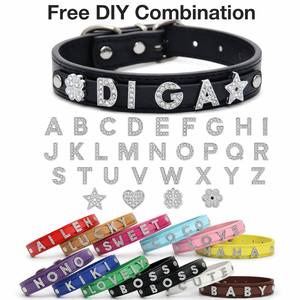 Collar de Metal Resistente para Mascotas con Letras de Diamantes, Personalizable con Nombre y Logotipo, Desmontable, Suministro al por Mayor - Product Image 5