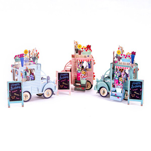 Biglietti d'Auguri 3D Stereoscopici con Veicolo Decorato per Feste di <span class=keywords><strong>Compleanno</strong></span>, Biglietti Regalo per Decorazioni di <span class=keywords><strong>Buon</strong></span> <span class=keywords><strong>Compleanno</strong></span> - Product Image 5