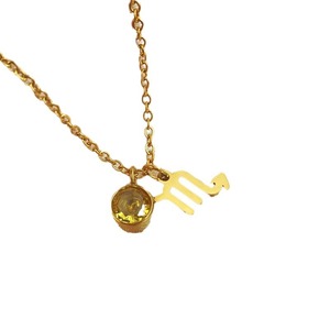 Merryshine 12 costellazione in acciaio inox nascita gemma oroscopo collana placcato oro catena zircone <span class=keywords><strong>segno</strong></span> <span class=keywords><strong>zodiacale</strong></span> - Product Image 5