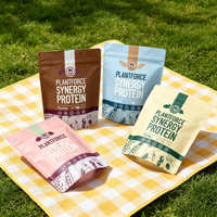 Sachet Doypack Personnalisé avec Impression Couleur pour Chocolat et Protéines Végétales – Sachet Doypack Réutilisable à Fermeture Ziplock en Feuille d'Aluminium