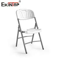 Ekintop carré Blanc Portable Plegable Camping Pique-Nique Pliable Extérieur Table en Plastique Set