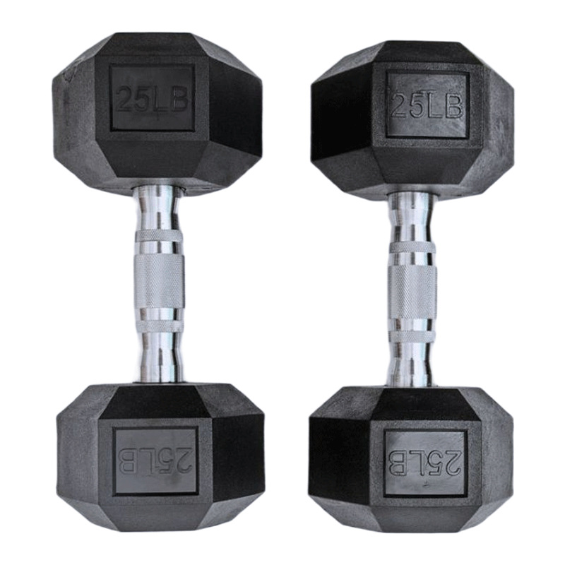 Professional 30kg Pure Steel Free Weights Home Gym Equipment Solid Cast Iron Hex Dumbbell Custom Logo Electroplating for Men