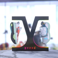 Support de rangement pour baskets à lévitation magnétique 360° ° Présentoir rotatif lévitant pour chaussures, meuble de présentation mural ou de bureau