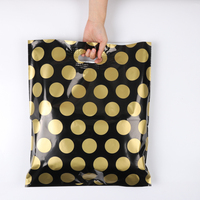 Sacs d'emballage en plastique PE découpés à la forme avec poignée pour vêtements, sacs d'emballage personnalisés avec logo pour l'épicerie et le shopping, sacs en plastique pour petites entreprises