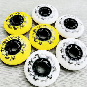 Roues de remplacement <span class=keywords><strong>pour</strong></span> patins à roulettes YSMLE PU, résistantes à l'usure et à l'eau, 90A, <span class=keywords><strong>pour</strong></span> patins à roulettes en ligne - Product Image 5
