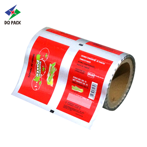 DQ PACK Logo personnalisé Pâte de sauce tomate Sachet de <span class=keywords><strong>ketchup</strong></span> alimentaire Film d'emballage en rouleau - Product Image 1