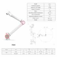 FR20 20kg 1854mm bras robotique industriel robot de soudage par palettisation avec 6 composants de base d'axe y compris moteur et PLC