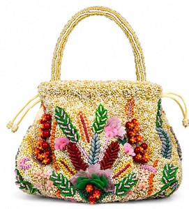 <b>Beaded</b> Floral Evening Bag Handmade Clutch Purse Magnetic Closure Portable Party Wedding <b>Handbag</b> - Product Image 1