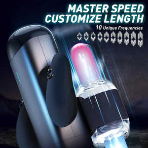 Palmare Gamer Stroker Sex Toy uomini masturbatore macchina dispositivo di spinta automatica maschile masturbazione tazza con supporto per cellulare - Product Image 2