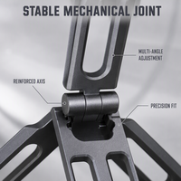 Support magnétique multifonction haut de gamme en métal pur, pliable et facile à transporter, pour prise de vue individuelle et utilisation sur bureau