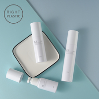 RiGHT PLASTIC KB 80/100/120/150ml Contenant Airless Personnalisable en Plastique pour Cosmétiques et Soins de la Peau, Pompe Pulvérisatrice pour Crème Visage et Tonique