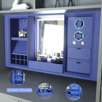 Commode de levage électrique à commande tactile OEM ODM table de vanité de levage à une touche à détection intelligente