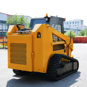 Minicargadora de orugas de 1 tonelada con motor y aire acondicionado para construcción y movimiento de tierras - Product Image 3