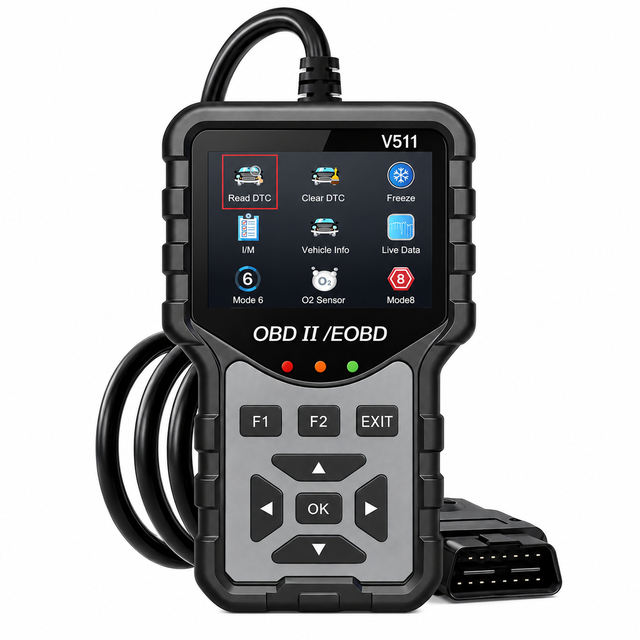 V511 OBD2 Diagnostic Tool for Cars Engine Fault Code Reader DTC Clear Live Data Scanner Automotive Repair Tool 8 Languages